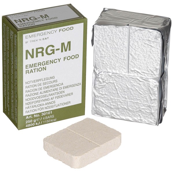 Notverpflegung, NRG-M, 250 g, (4 Riegel)