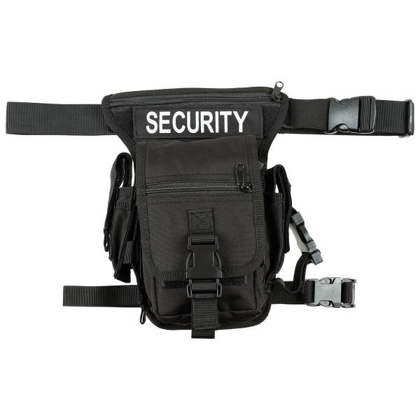 Hip Bag, "Security", schwarz,Bein- und Gürtelbefestigung